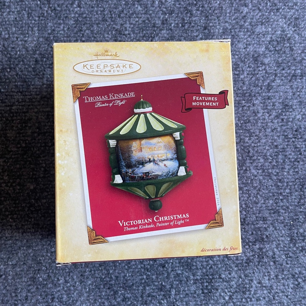 Hallmark Keepsake 2004 Thomas Kinkade Victorian Christmas Ornament QXG5521